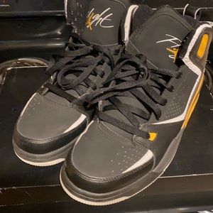 Black and yellow Jordan flights
